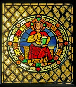 Ventana que representa a Cristo de French School